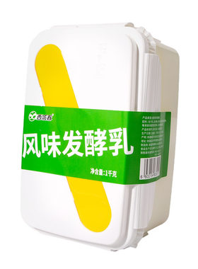 新疆西域春酸奶饭盒装2斤水果捞酸奶实惠桶装新疆特产原味酸奶