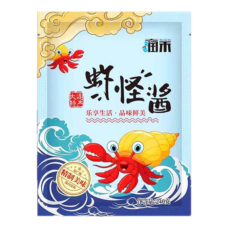 大润禾虾怪酱240g开袋即食美味海怪酱海鲜酱鲜美下饭拌面常温小袋