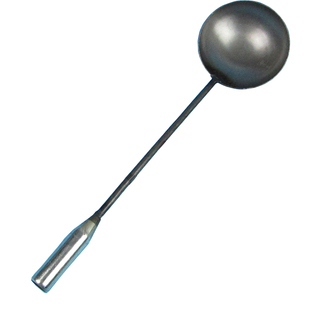 手工锻打大号加长手柄铁勺传统汤勺挖煤勺熟铁炒菜勺家用厨师