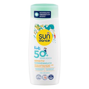 德国dm sundance儿童防敏感防晒霜防晒霜防晒乳50倍防水