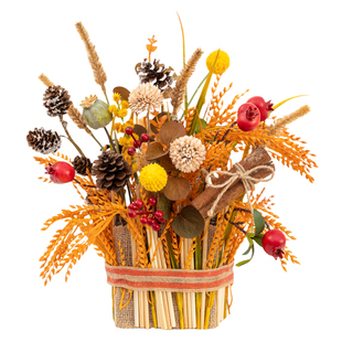 阿楹 复古桌花店铺橱窗造景摆件春节仿真假绿植乔迁办公室小盆栽