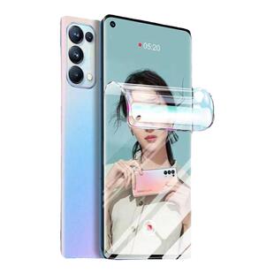opporeno5手机膜pro+钢化膜oppo十reno5k5g水凝oppreno新款0pp0pporeno全屏opporone曲屏opooreno贴膜55g适用