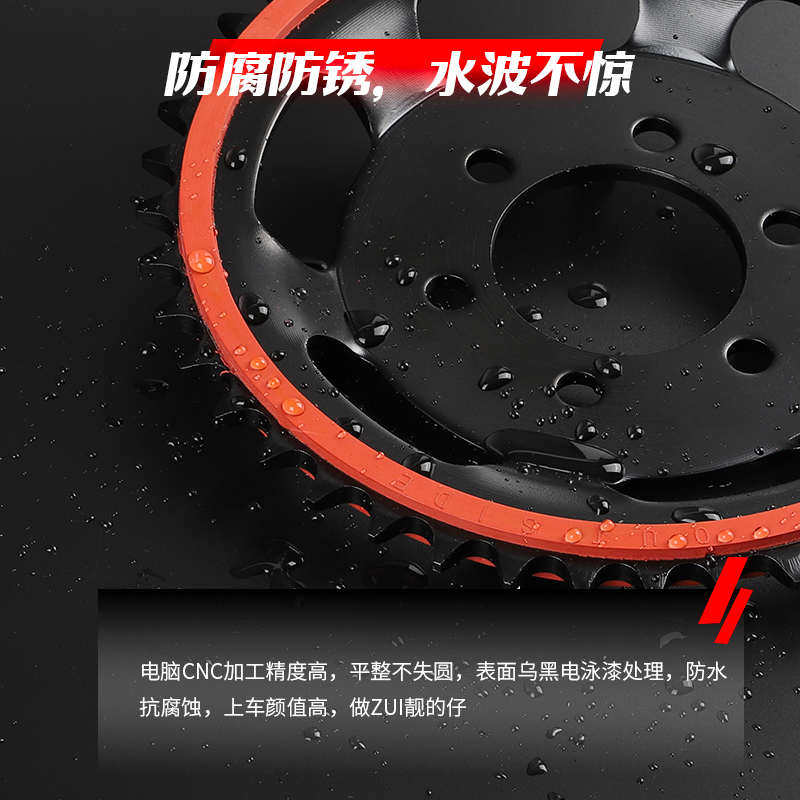 适用贝纳利小黄龙BJ250 幼狮250 TNT25静音牙盘链轮征和油封链条