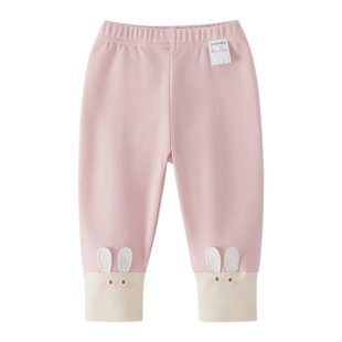 [7A抗菌]女童打底裤春秋款小童可爱长裤儿童春季甜美春装宝宝裤子