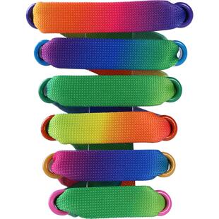 吻婷人鞋带适用麦昆mcqueen厚底小白鞋1.2cm宽条纹双色百搭鞋带绳