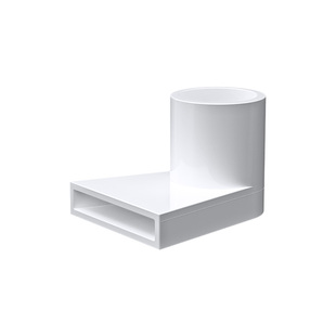 PVC鸭嘴喷头出水口水族下水管水管配件管件鱼缸脚座4分6分20mm25