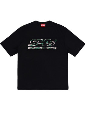 S45迷彩变形logo宽松短袖T恤