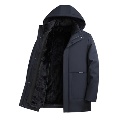 康博男90鸭绒可拆内胆羽绒服