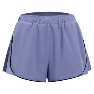 拓路者夏季户外速干运动短裤女跑步健身百褶训练裤打底裤短款女裤