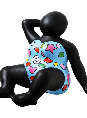 北欧现代泳装人物艺术装饰摆件软装家居饰品客厅书架轻奢高档摆设