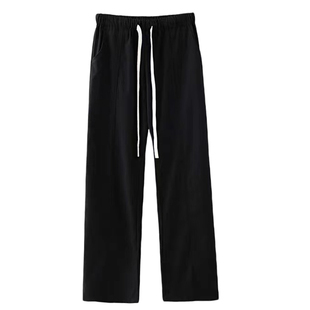 190加长裤子男高个子休闲长裤秋冬阔腿运动裤百搭垂感宽松卫裤男