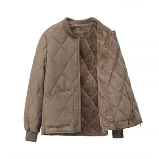 男士加绒内胆棉衣秋冬加厚保暖小棉袄内穿上衣外穿棒球领棉服外套