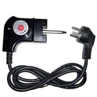 电热锅电源线电炒锅涮烤一体锅调温耦合器烤鱼锅火锅开关插头配件