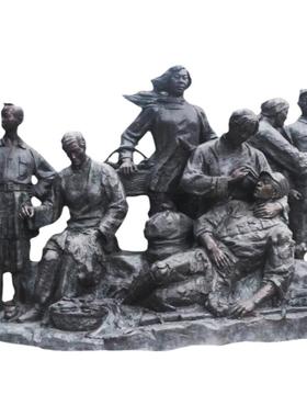 军民鱼水情园林户外玻璃钢