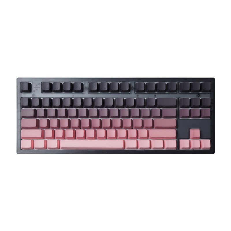 腹灵MK870Pro黑莓侧刻渐变键盘