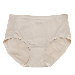 彩田女士内裤冰丝轻薄无痕一片式无缝舒适内裤中腰32561高腰31562