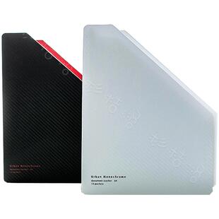 国誉 学生简约大容量可立式风琴包多层试卷袋 桌面文件收纳资料袋家用办公桌上伸缩书夹a4纸分类整理折叠书立