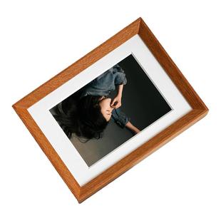 签名照无酸保护亲签博物馆级实木相框摆台无反光玻璃6寸8定制