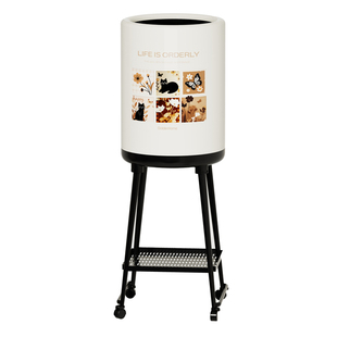 金牌厨房免弯腰高脚垃圾桶家用加高大号大容量高款可移动2026新款