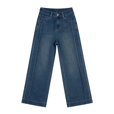 王家有鱼爆款小个子复古阔腿裤女