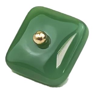 衿绣方形平安扣仿玉石玻璃扣子新中式国风纽扣旗袍盘扣汉服衬衫扣