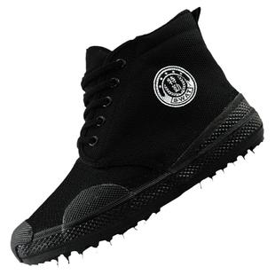 单鞋黑色高帮特勤鞋解放鞋男户外耐磨防滑保安鞋子防臭工地劳动鞋