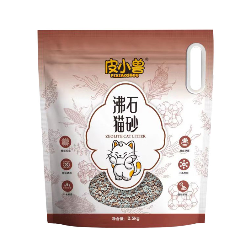 皮小兽沸石猫砂强效除臭低尘结团
