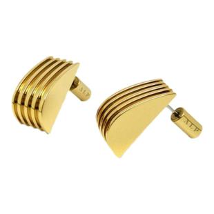 官方ALP JEWELRY读心系列多层复古爱心耳钉心形原创设计14K镀金