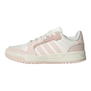 Adidas阿迪达斯NEO Entrap粉白女子低帮系带运动休闲板鞋IE3904