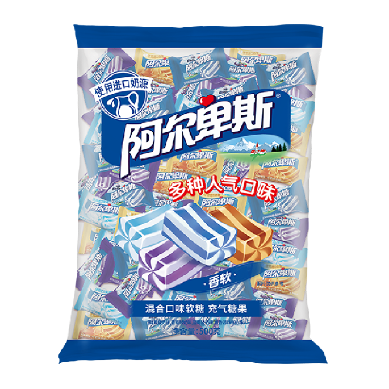 阿尔卑斯混合软糖水果酸奶味
