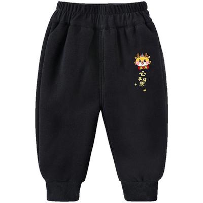 男童保暖裤女童束脚裤婴儿裤子儿童长裤加绒秋冬加厚宝宝裤子冬装