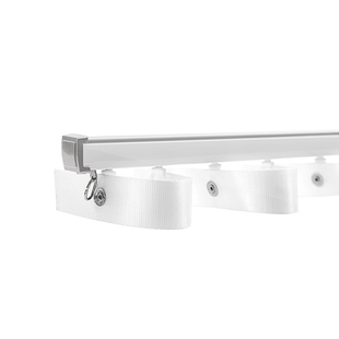 新款加厚蛇形帘布带轨道铝合金加厚S形滑道窗帘顶装侧装单轨双轨