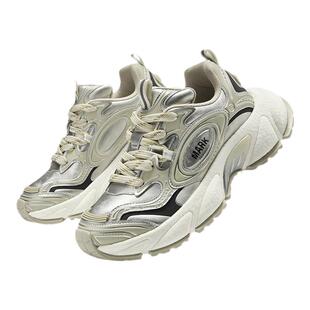 马克华菲运动休闲鞋男款冬季季新款男士跑步鞋厚底增高软底鞋子男