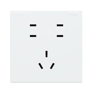 施耐德插座多孔86型开关插座7七孔10十孔二三插墙壁暗装电源插座