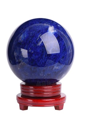 原石水晶球摆件桌面中式