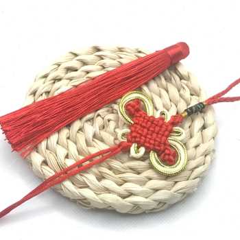 10套装包邮金边八盘富贵中国结小号中国结半成品中国结流苏穗子