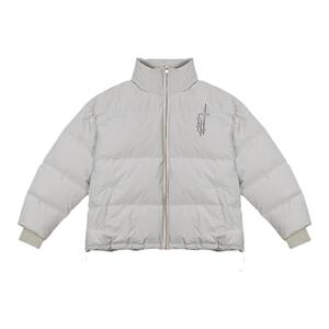 GRKC吉尔卡克 灰鸭绒羽绒服加厚保暖立领面包服潮牌情侣外套冬男