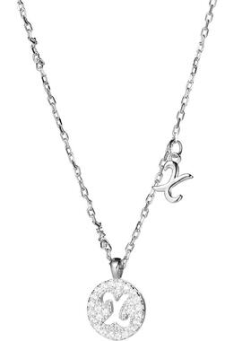 s925纯银字母吊坠项链女