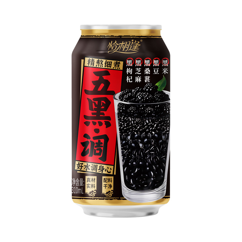 五黑凉茶植物饮料五黑谷物养生茶