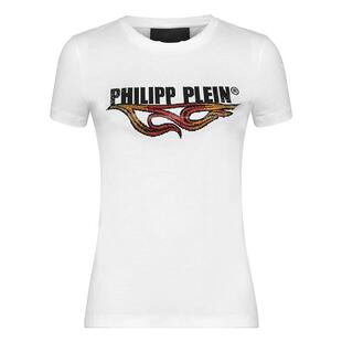 PHILIPP PLEIN T恤 女士字母印花圆领T恤