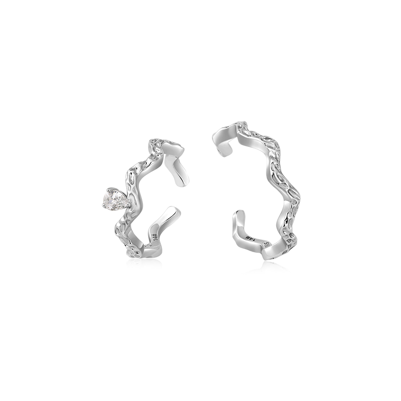 ARSIS流光波光套戒小众设计精致ins风开口戒法式简约百搭戒指女