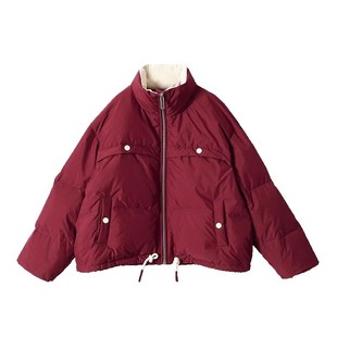 女童新年羽绒服2025冬季新款洋气中大童儿童红色本命年保暖过年服