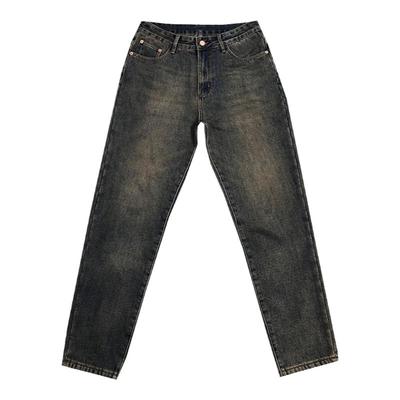 重磅加厚加绒复古牛仔裤男冬季