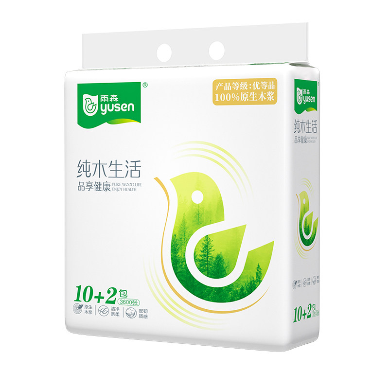 雨森纯木生活抽纸300张24包抽纸