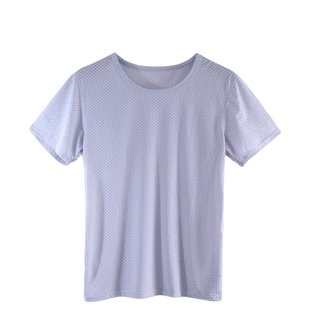 章鱼熊男款网眼短袖T恤运动风速干圆领舒适上衣半袖透气夏季新款