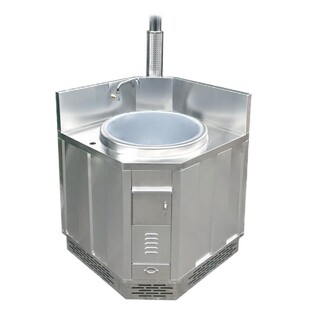 旺乡邻不锈钢柴火炉定制灶家用厨房转角柴火灶农村室内柴煤两用灶