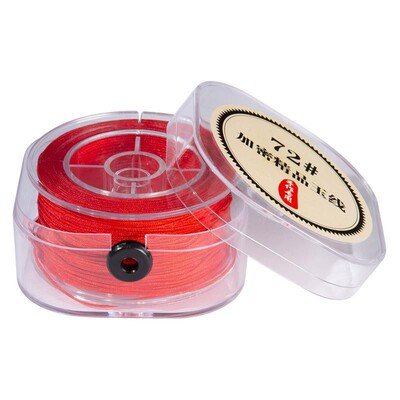 72号玉线酒红色加密编织线红绳