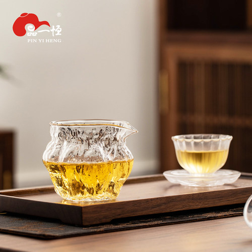 品一恒高硼硅玻璃高档公道杯分茶杯加厚耐热茶海分茶器泡茶壶冲茶