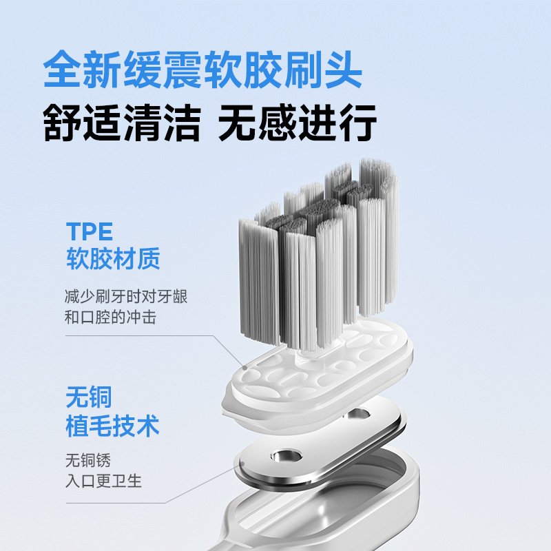 电动牙刷成人款无线充电跨境礼品一体全自动振家用套装软毛扫情侣