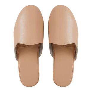 高档皮拖鞋女夏外穿高级感办公室包头拖鞋女士室内家居防滑牛筋底